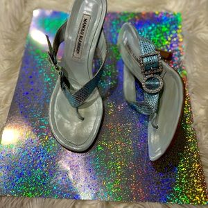 Manolo Blanik 38 1/2 Like New
